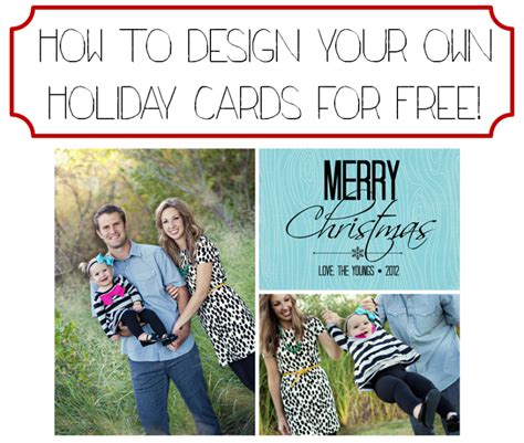 You can even create your own card with one single photo. Tart House: How To Design Your Own Holiday Cards