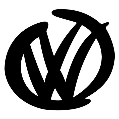 Volkswagen Vw Logo Signature Sticker