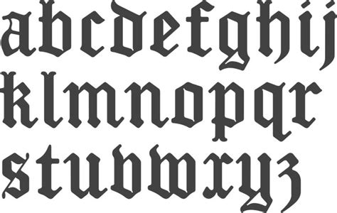 Myfonts Blackletter Typefaces Old English Letters Tattoo Lettering