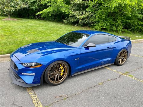 Ford Mustang Gt S550 Blue With Bronze Velgen Vf5 Wheel Wheel Front