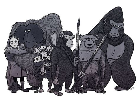 Planet Of The Apes By Grievousgeneral On Deviantart Gorillas Art