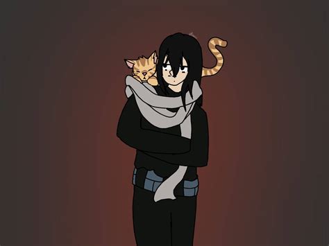 Aizawa And His Therapy Cat By Paran0iaaaa On Deviantart