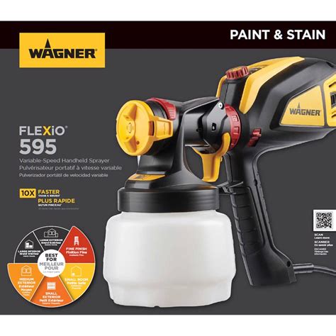 Wagner Spray Tech Wagner Flexio 595 5 Psi Plastic Handheld Paint Sprayer