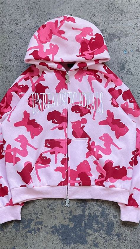Pink Camo Unrealistic Ideals Capsule Three Outfits In 2022 Hoodies