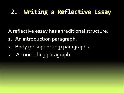 A reflective essay is a way of writing where you, as the writer, take a step back from your experience, and write about it with some distance. How to Write a Reflective Essay - YouTube