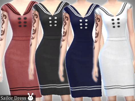 The Sims Resource Sailor Dress