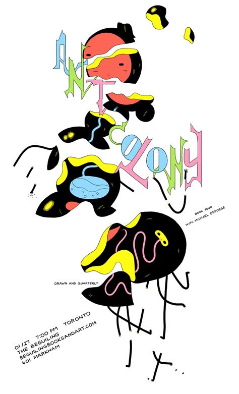 hey toronto michael deforge launches ant colony tonight drawn and quarterly