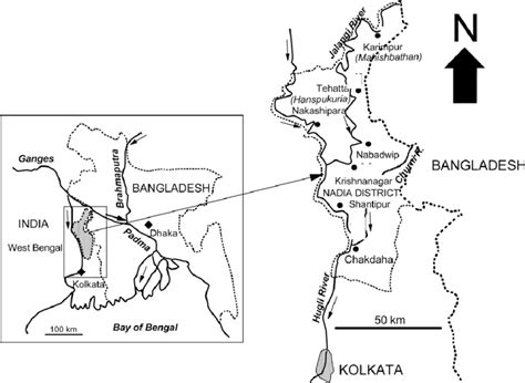 E Map Of The Study Area In The Bengal Delta Region Located At The