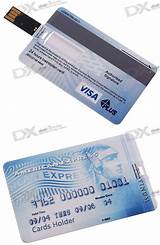 Photos of Credit Card Flash Drive