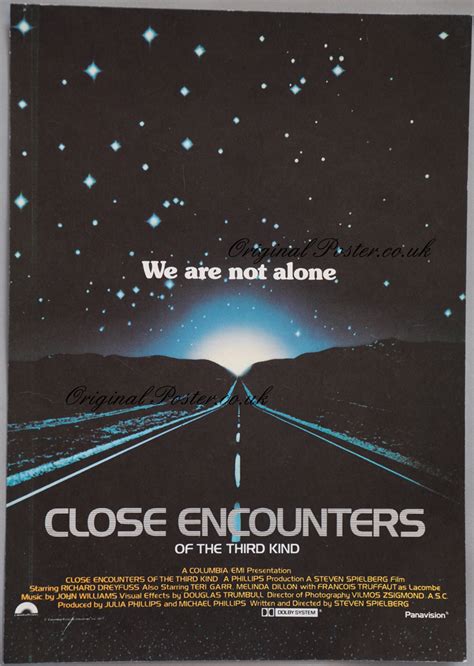 Close Encounters Of The Third Kind Original Vintage Film Poster