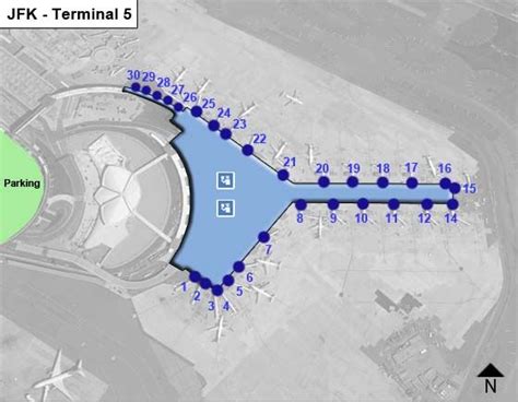 New York Kennedy Airport Jfk Terminal 5 Map