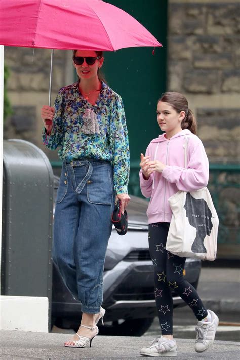 Katie Holmes And Suri Cruise Are Spotted During A Coffee Run In New