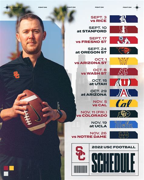 Lincoln Rileys First Schedule At Usc Cfb