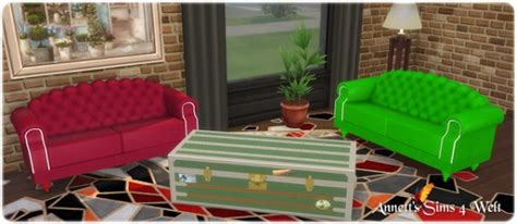 Annett S Sims 4 Welt Sofa And Table November Sims 4