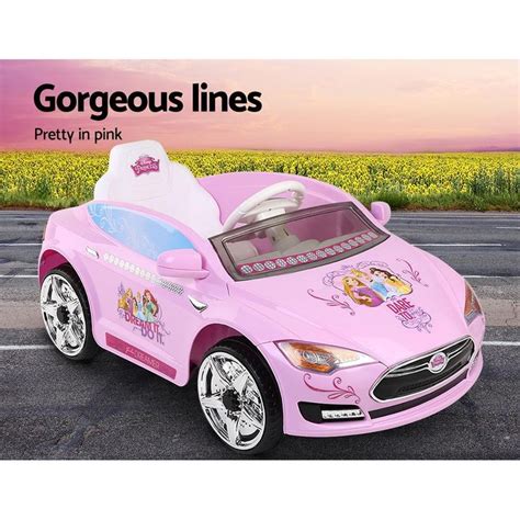 Disney Princess Inspired Kids Electric 12v Ride On Car Pink With Remote