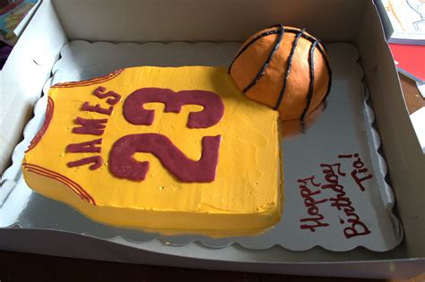 Lebron James Cavaliers Jersey Cake Half Chocolate Half Vanilla Cake With Buttercream Icing And