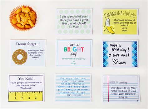 The Cutest Lunchbox Notes