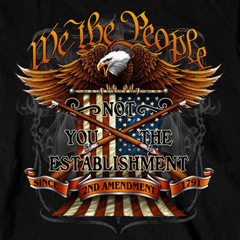 Hot Leathers We The People 2nd Amendment Eagle T Shirt Slash2gash