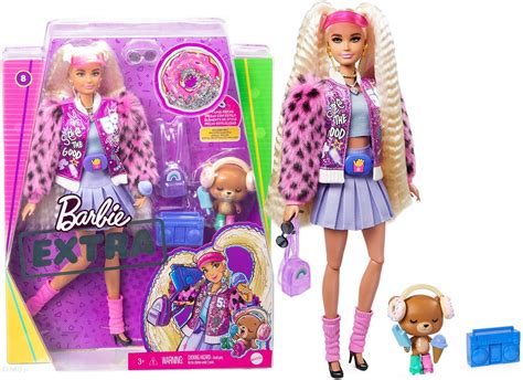 Barbie Extra Moda Lalka Kurtka Futerkowe Rękawykarbowane Blond Włosy Grn27gyj77 Ceny