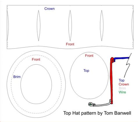 Printable Top Hat Pattern