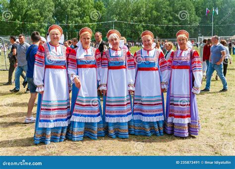 Women In Russian National Dress Editorial Photo Image Of Folklore