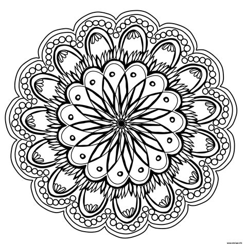 Coloriage Mandala Difficile Fleur Bestof Images Coloriage Difficile