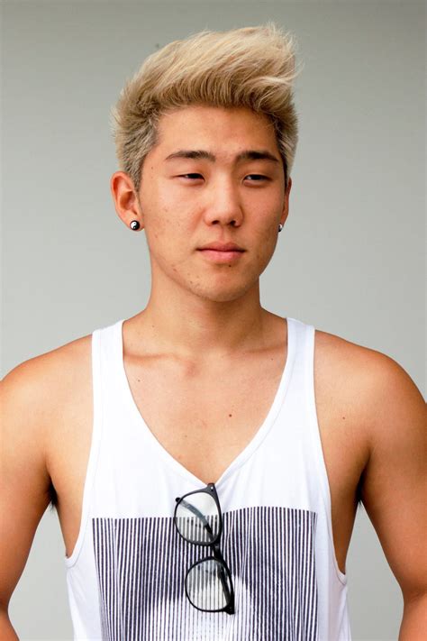 Platinum Asian Men S Hair By Marj Dow Asian Men Hairstyle Blonde