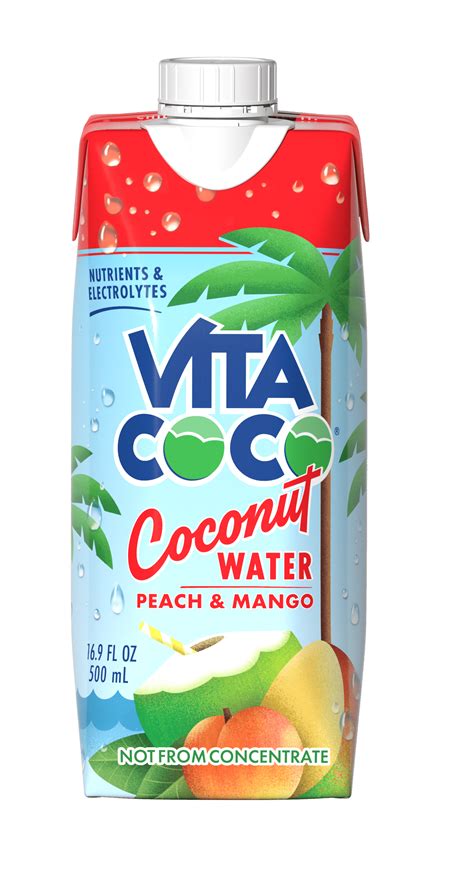 Vita Coco Coconut Water Peach Mango Fl Oz Tetra Walmart Com Walmart Com