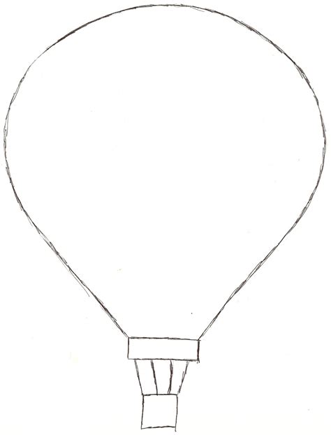 We have the most adorable hot air balloon paper craft idea to share with you today and it comes with a printable template you can use if you wish. Hot Air Balloon Pencil Drawing at GetDrawings | Free download