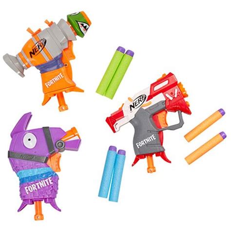 Nerf Micro Shots Fortnite Toy Gun Blaster PACK TS RL Llama Dart Guns Soft Darts Toys