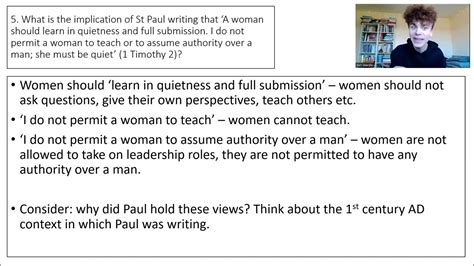 Christianity Gender And Sexuality Aqa A Level Religious Studies Part