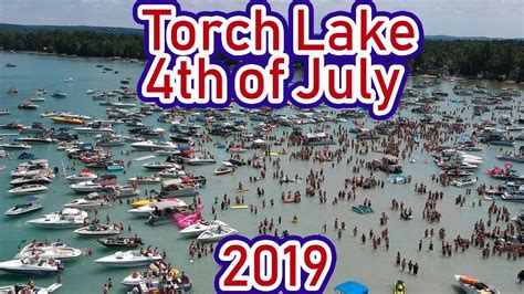 Drone Of 4th Of July Party On Torch Lake Michigan Almost Didnt Make