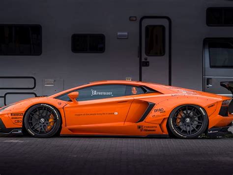 Orange Liberty Walk Lamborghini Aventador Is Truly Extraordinary Gtspirit