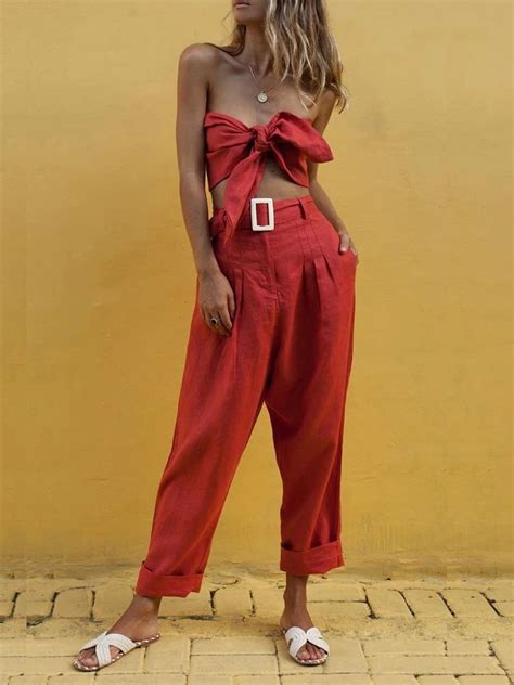 Click On The Photo To Shop This Beautiful Red Jumpsuit New Red Two