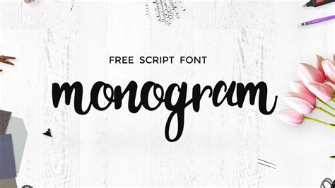 Monogram Free Script Font Pinspiry