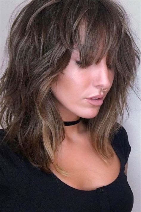 Medium Length Hairstyles Layered Haircuts With Bangs 2018