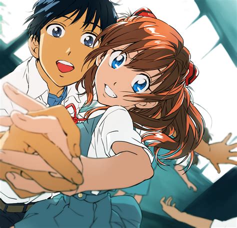 Souryuu Asuka Langley And Ikari Shinji Neon Genesis Evangelion And 2
