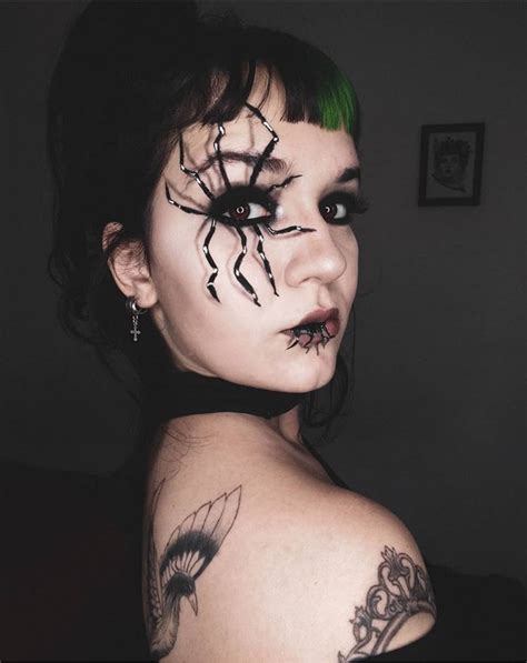 Creepy Spider Makeup For Halloween 2020 The Glossychic