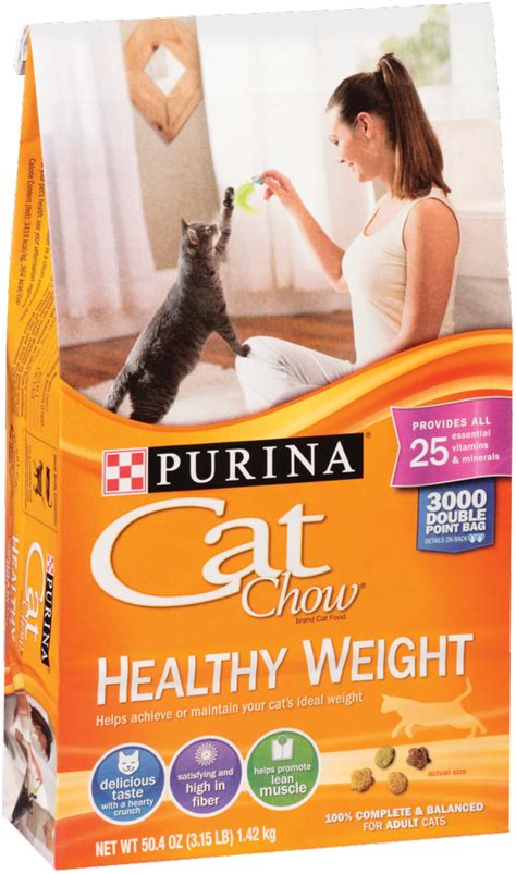 The healthy weight formula is designed to provide fewer calories than other complete foods and an increased fiber content to help your cat feel. Purina Cat Chow Healthy Weight Dry Cat Food | PetFlow