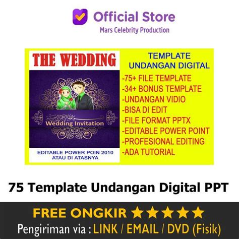 Jual Paket 75 Template Undangan Digital Wedding Pernikahan Video Format