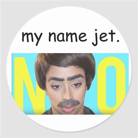My Name Jet Liza Koshy Classic Round Sticker Zazzle In 2023 Liza Koshy Try Not To Laugh