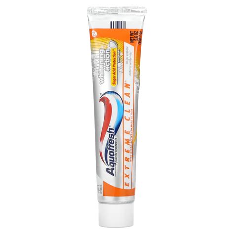 Aquafresh Extreme Clean Fluoride Toothpaste Whitening Action Mint
