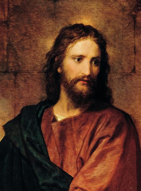 Jesus Christ Portrait Painting By Heinrich Hofmann Pixels
