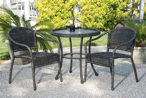 Date first available june 18, 2019 feedback would you like to tell us about a lower price? Harbor Resin Wicker Bistro Set - CDI-128-S/4