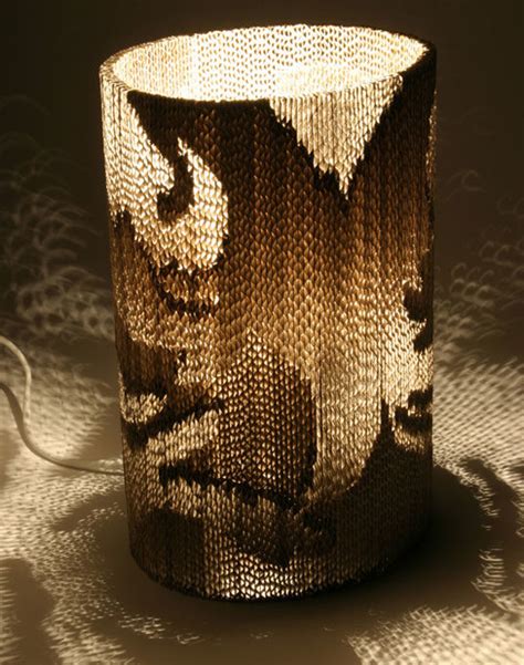 Corrugated Cardboard Lamp By Giles Miller