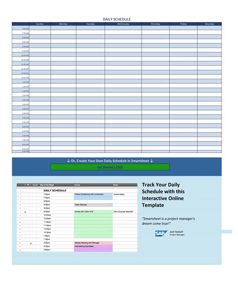 30 Free Daily Schedule Templates Excel And Word Templatearchive