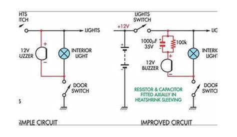 Simple Headlight Reminders Circuit Diagram