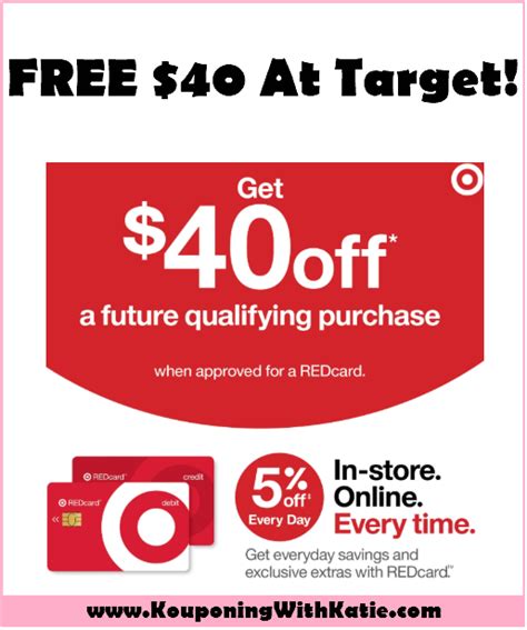 Free 40 Off 40 Coupon For New Target Redcard Debit Card Holders