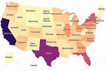 Top 10 Most Populous States of the USA | Mappr