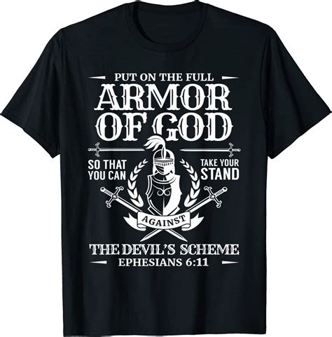 armor of god christian bible verse religious t shirt clothing shoes and jewelry